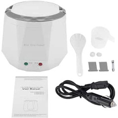 Rice Cooker, Mini Rice Cooker and Steamer, Keep Warm Function, Timer & Premium Pot, Small Multi-Cooker, Rice Cooker for Car, 24 V 140 W 1.6 L, 1-2 People