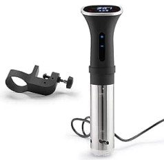 Sous vide Garer/Sous vide Stick "George I" 1200 vati, 20-95°C ar culivac, LED skārienjutīgs displejs, cirkulācijas sūknis, automātiska izslēgšanās, uzglabāšanas soma, melna