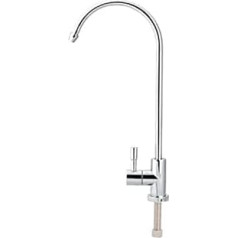1/4 Inch Stainless Steel Tap Chrome-Plated Reverse Osmosis Goose Neck Drinking Water Filter Kitchen Tap