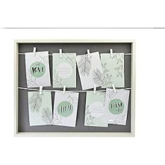 Gallery Solutions Photo Frame Collage Clothes Line with Pegs