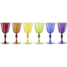 Excelsa komplekts ar 6 Stemware Country Color daudzkrāsainiem