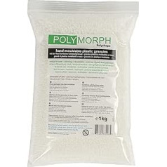 Polyshape Polymorph - formējamas plastmasas granulas DIY, zobu protēzēm, specefektiem - 1kg maiss