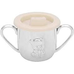 Baby silver-plated tarnish-proof, dishwasher safe drinking cup for toddlers gift idea christening gift with bear