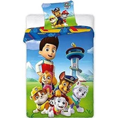 Paw Patrol gultas veļas komplekts / 100 x 135 cm / 40 x 60 cm / 100% kokvilna