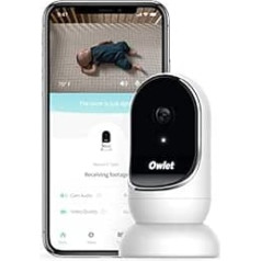 Owlet Cam Baby Monitor with Camera - Secure, Encrypted HD Videos Recessed from Anywhere, with Noise and Motion Detections