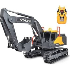 Dickie Toys Remote Control Excavator - 2.4GHz RC Excavator Outdoor with Light and Sound Effects, Construction Site Toy, for Children Aged 3 Years and Above