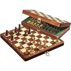 Philos 2710 - Schach, Schachspiel, Reiseschach, Feld 30 mm, Königshöhe 48 mm, magnetisch