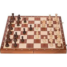 Square - Pro Schach Nr 6 Mahagoni - Schachbrett & Staunton 6 - Schachspiel aus Holz