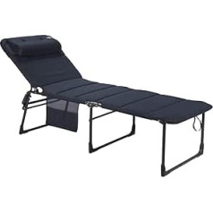 Crespo Air Deluxe AP363 XL Alumīnija Camping Garden Lounger 140 kg