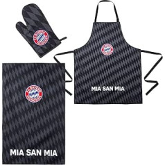 FC Bayern München Barbecue Set, 3-Piece Gift, Mia San Mia Grilling