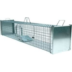 Holtaz Super Strong Marten Trap Cat Trap Fox Trap Dzīvnieku slazds Box Trap 2 Durvis Izmērs: 180 x 34 x 34 cm ar papildu ēsmu