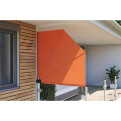 empasa Balcony Fan Privacy Screen Sun Protection Balcony Privacy Screen Balcony Awning Divider with Wall Mount Various Sizes and Colours