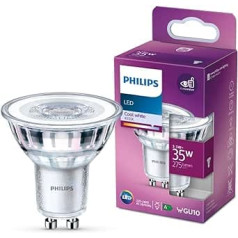 Philips LED Classic GU10 spuldze, atstarotājs, 275 lūmeni, kas atbilst 35 W, neitrāli balts (4000 kelvini), 1 iepakojums