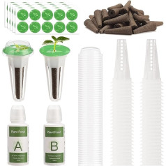 BestAlice Upgrade 202 Piece Hydroponic Garden Accessories Plant Germination Kit Compatible with Hydroponic Growing System for Indoor and Garden