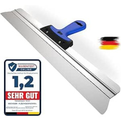 BACHSAM® Made in Germany high-quality surface spatula, 600 mm wide, professional facade spatula for filling, plastering and wallpaper removal, 2 K surface smoother with soft grip.