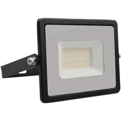 LED-Strahler Flood Light, LED-Strahler für den Außenbereich, IP65, 30 W, 2510 Lumen, Slim 158 x 137 x 32 mm (Schwarz, Neutralweiß 4000 K)