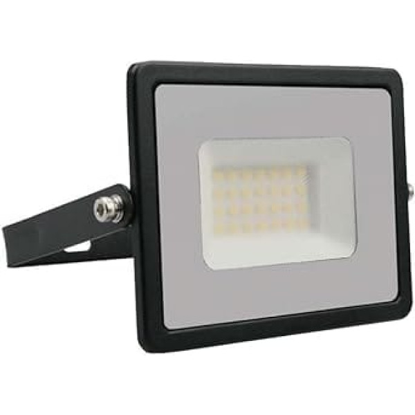 LED-Strahler Flood Light, LED-Strahler für den Außenbereich, IP65, 30 W, 2510 Lumen, Slim 158 x 137 x 32 mm (Schwarz, Neutralweiß 4000 K)