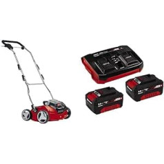 Einhell GE-SC 35/1 Power X-Change Li-Solo Cordless Scarifier/Aerator with 2 x 18 V Lithium-Ion Battery Working Width 350 mm