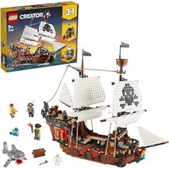 Lego 31109 Creator 3-in-1 Toy Set Pirate Ship, Inn and Skull Island