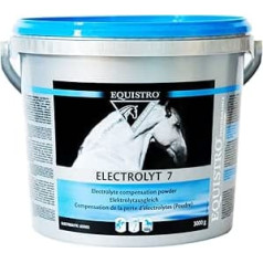 Equistro® Electrolyte 7 Papildbarība zirgiem, lai kompensētu elektrolītu zudumu pārmērīgas svīšanas gadījumā Augstākās kvalitātes 3 kg