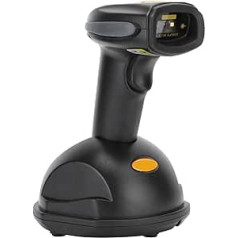 VBESTLIFE bezvadu svītrkoda un QR skeneris, USB3.0 ātrās pārsūtīšanas gultnis, īpašs skenēšanas pistoles bezvadu skeneris (WX2800D)