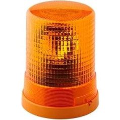 HELLA 2RL 004 958-111 Halogen-Rotating Beacon - KL 700 - 24V - Yellow - Round - mounting/Bolted - Yellow - Plug: Blade Terminal