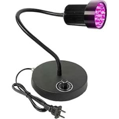 IBERSA UV-LED-Schwarzlicht, 405nm UV-lampa UV-LED-Härtungslicht 365nm 395nm Einstellbarer Epoxidkleber Grünölharz Bildschirm Leiterplattenlötreparatur (Izmērs: 1 UK, krāsa: 365nm)