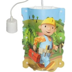 alles-meine.de GmbH Griestu lampa Bob the Builder piekaramā lampa bērnu istabai Bērnu lampa Light Boys Mixi