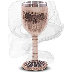 mtb vairāk enerģijas Chalice ''Cocktail Skull'' - galvaskauss uz mugurkaula - dekorācija šausmu fantāzija