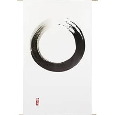 Tierra Zen Malerei auf Leinwand Kreis 150 x 87 x 20 cm, Klein