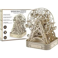 Wooden.City Holz Modellbausatz - Ferris Wheel - Mechanisch Geburtstag Teenager Erwachsene 3D Puzzle DIY Spielzeug Laser Cut