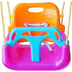 3 in 1 Swing Anti-flip Tight and Removable for Toddlers to Teens Colour Outdoor Patio Play (Purple Chair)