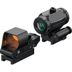Feyachi RS-30 Red Dot Visor Rifle Scope with M40 3X Scope Magnifier Red Dot Magnifier Absolute Co-Witness