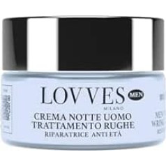 LOVVES Anti-Falten-Nachtcreme für Männer, Hochnatürliche Kosmetik, Repariert die Haut über Nacht, Antioxidative und Regenerierende Wirkung, Beugt Vorzeitiger Hautalterung vor, Zieht Schnell ein, 50ml