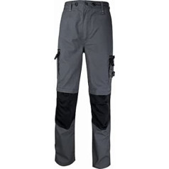 Panoply Workwear Mach5 Spirit Trousers Darba bikses, pastiprinātas ar ceļgalu kabatām – bēšs ar melnu apdari -