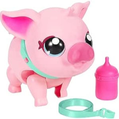 Little Live Pets - My Pet Pig , Soft and Jiggly Interactive Toy Pig That Walks, Dances and Nuzzles. 20+ Sounds & Reactions. Batteries Included. For Kids Ages 4+.