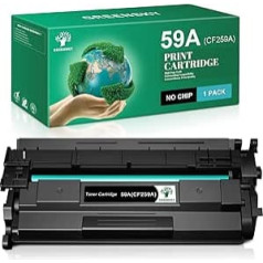 Greensky saderīga tonera kasetne HP 59A 59X CF259A CF259X HP Laserjet Pro M404dn MFP M428fdw M428dw M428fdn M404dw M404n M304 printeriem (melns, bez mikroshēmas)