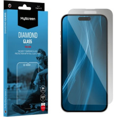 Myscreen DIAMOND GLASS LITE edge FULL GLUE melns aizsargstikls Apple iPhone 15 6.1"