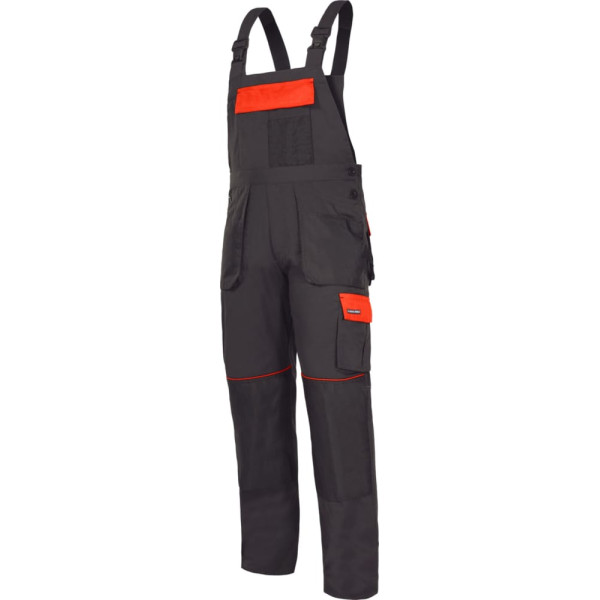 Dungarees grafīta-oranža, 190g/m2, "s (48)", ce, lahti