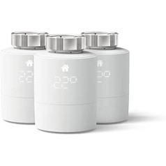 tado Smart Radiator Thermostat Pack of 3 - WiFi papildu produkts kā termostats apkurei un digitālai vienistabas vadībai, izmantojot lietotni — vienkārša uzstādīšana — ietaupiet apkures izmaksas