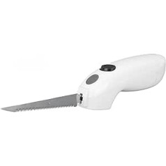 Cordless Electric Knife - Electric Knife for Carving Meat, Steak, Fish, Poultry, Bread, Vegetables with Serrated Stainless Steel Blades and Ergonomic Handle, Battery Operated