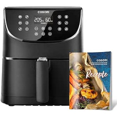 COSORI Heißluftfritteuse 3,5L & Multikocher, mit 13 Programmen, 1500W, Airfryer XL für 1-3 Personen, 100 Deutsch Rezeptheft, Digitalem One-Touch Screen, Vorheizen&Warmhalten, Shake-Modus