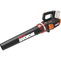 WORX WG584E.9 Battery Leaf Blower 40 V - Strong Brushless Motor - Turbine Technology - 145 km/h Air Speed - 12 m³/min Air Flow - Lightweight & Compact - Without Battery & Charger - PowerShare