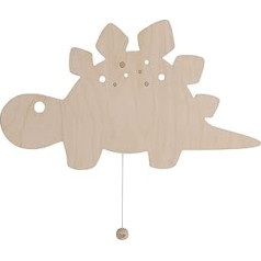 BO BABY'S ONLY - Baby Wall Lamp - Dino - Wall Light for Baby Room - Night Lamp with Battery for Children's Room - FSC Quality Mark Wooden Lamp - 25000 Burning Hours - Wall Lamp Can Be Painted