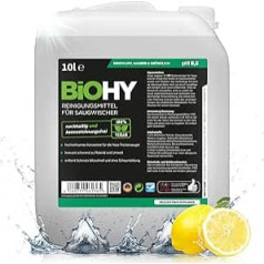 BiOHY Cleaner for Vacuum Cleaner (10 Litre Canister) | 1:200 Concentrate for All Wet/Dry Vacuum Cleaners | Ideal for Tiles, PVC, Parquet, Laminate & Carpet | Streak-free Shine