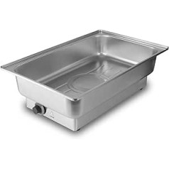 Meal Electric Stainless Steel Chafing Dish for GN 1/1 | 9 Litres | up to 80°C with Display | Food Warmer Buffet Warmer Heating Pool Electric for Buffet Catering Gastro and Party