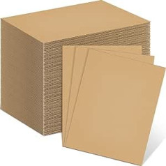 110 Stück Wellpappenbögen, 27,9x21,6 cm, flache Kartonbögen, Verpackungseinsätze, flache quadratische Einsätze, flache Kartonquadrate, Trennwände für den Versand, Verpackung, Handwerk, Kunstprojekte