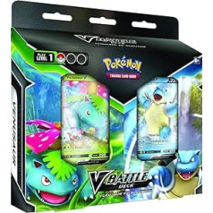 Pokémon POK818417 TCG: Blastoise V un Venusaur V kaujas klāja komplekts — jauktas krāsas.