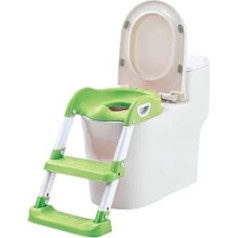 ASPIRE UK® tualetes apmācības tualetes sēdeklis ar kāpnēm bērniem Mazu bērnu tualetes apmācības sēdekļa krēsls ar mīkstu spilvenu, izturīgs un neslīdošs, plats pakāpiens meitenēm un zēniem