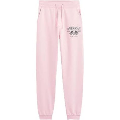 AMERIKĀŅU KOLEDŽA ASV Unisex-Kinder Pantalon DE Skriešanas Amerikas koledžas mazuļa šļūtene, roze,